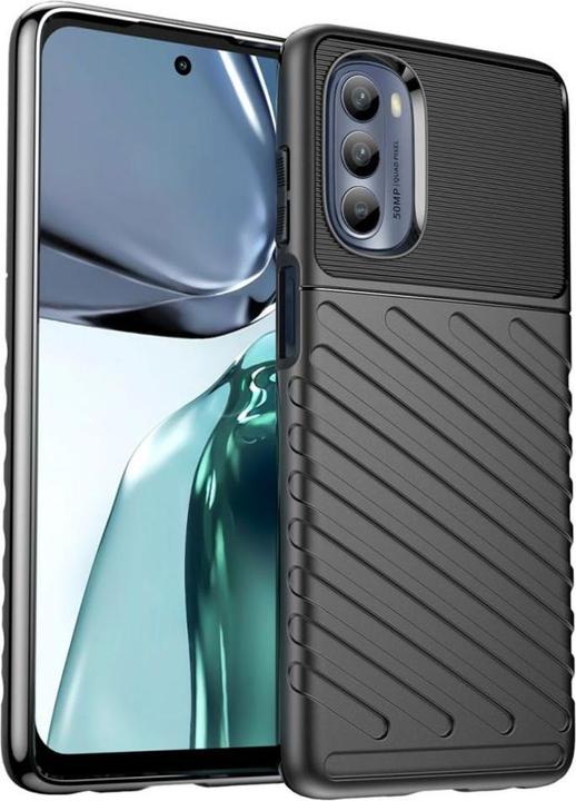 Actual product image Hurtel Thunder Case for Motorola Moto G62 5G silicone armor case black (Motorola Moto G62 5G)