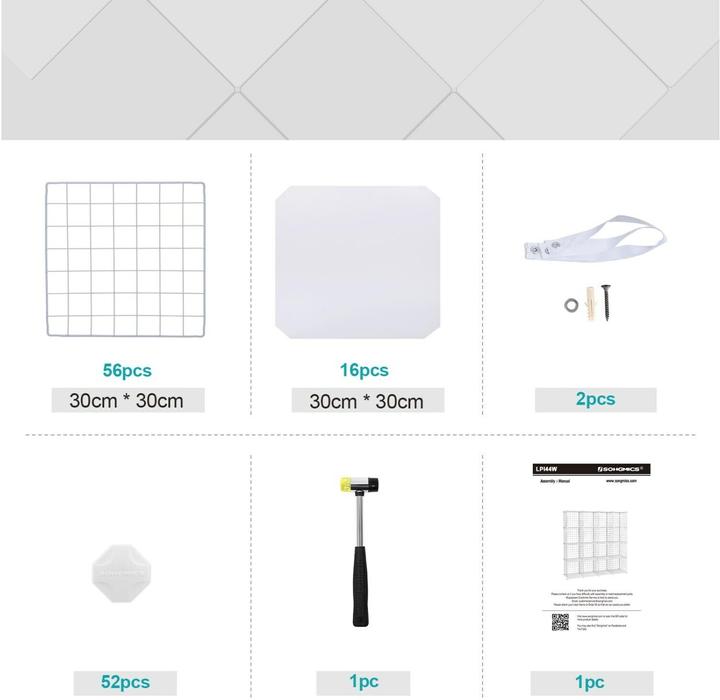 Actual product image Songmics Würfel (123 x 31 x 123 cm)