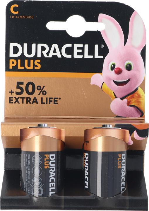 Productafbeelding Duracell Batterij Plus NIEUW -C MN1400/LR14 Baby (2 Pcs., C / Baby / LR14 / R14)