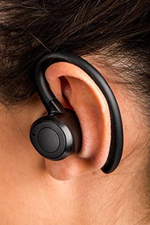 Immagine prodotto Lenco Auricolare stereo B 460BK Bluetooth® Sport, gancio per le orecchie, resistente al sudore (60 h, Senza fili)