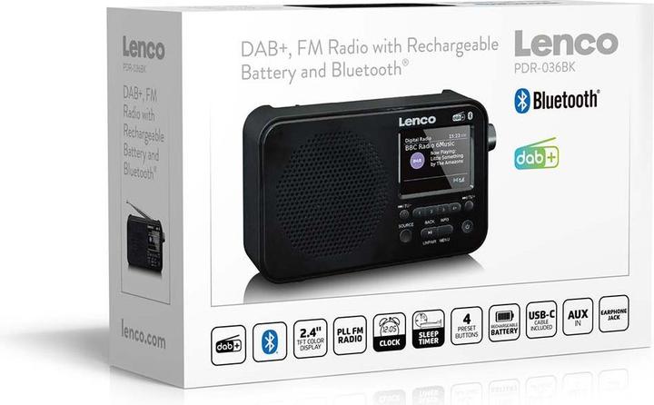 Immagine prodotto Lenco PDR-036 (DAB, FM, Bluetooth)