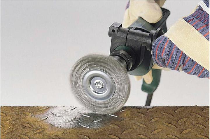Produktbild wolfcraft 1 Stahldraht-Scheibenb. S=6-kt. ø75x16mm