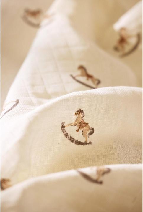 Productafbeelding Jollein Mousseline doek Nuscheli set van 3 Nostalgic Ride 70 cm x 70 cm (70 cm, 70 cm)