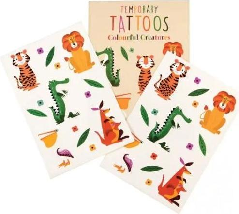 Rex London Temporary Tattoos Colourful Creatures