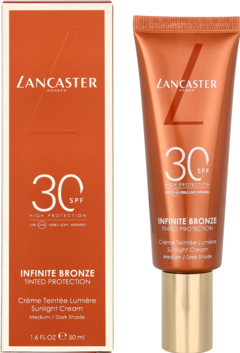 Actual product image Lancaster Infinite Bronze Sunlight Crème Sun Protection Factor 30 No 2 (Suntan cream, SPF 30, 50 ml, 80 g)