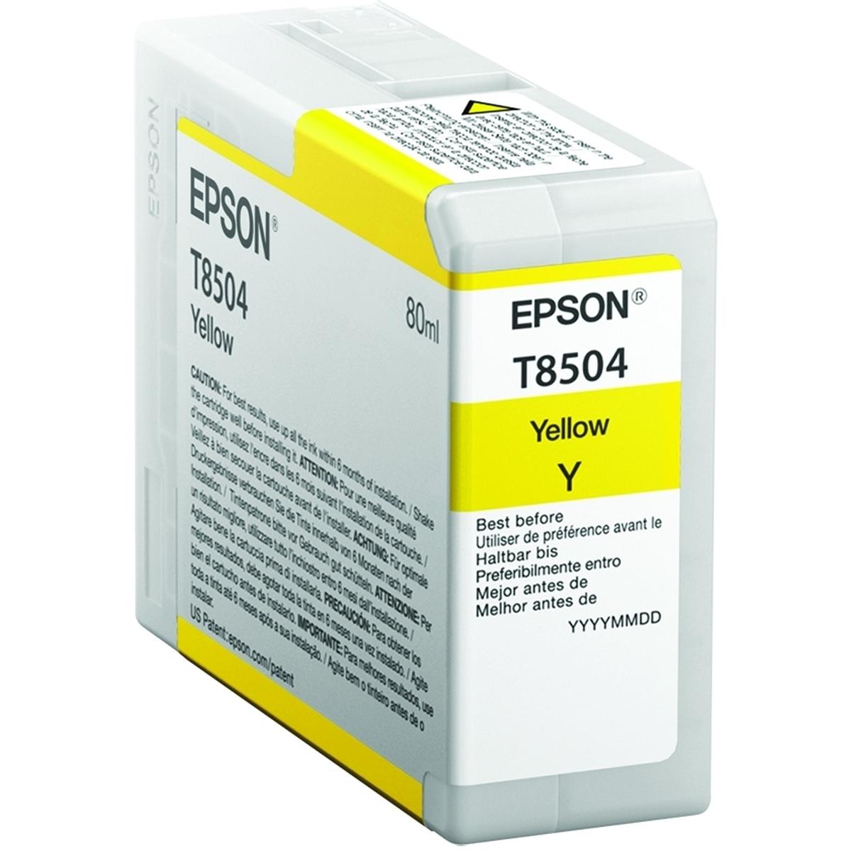 Epson, Druckerpatrone, T8504 UltraChrome HD (Y)