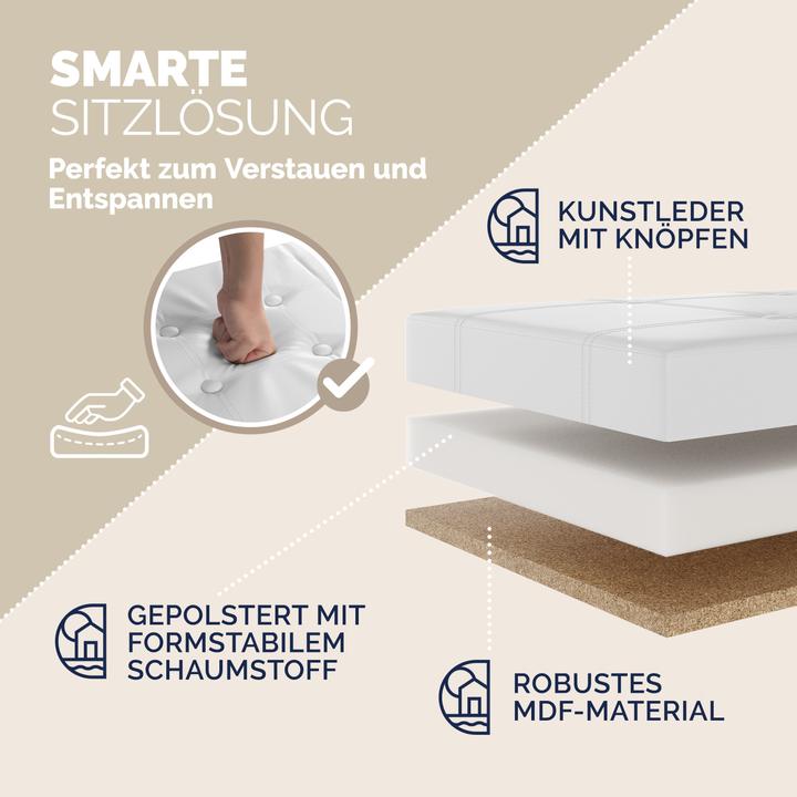 Produktbild Casaria Sitztruhe (80 cm)