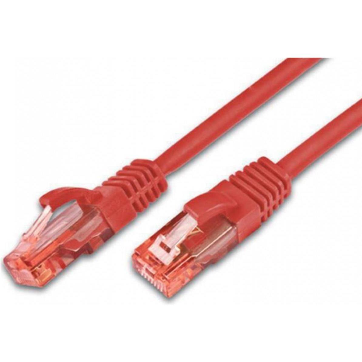 Wirewin Patchkabel: UTP 15m rot (UTP, CAT6, 15 m), Netzwerkkabel