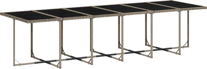 Immagine prodotto vidaXL Mobili da giardino set da pranzo set da giardino gruppo di sedute 13 pezzi in poly rattan grigio (330 cm)