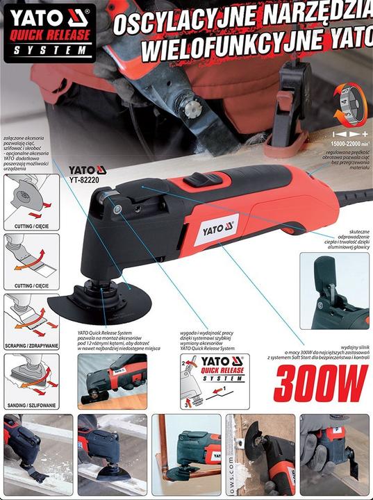Actual product image Yato Multifunctional device with accessories