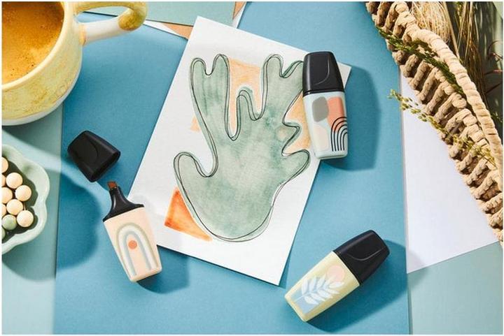 Produktbild STABILO Boss Mini Naturevibes 3er Etui (Erdgrün, Schlammgrün, Beige, 7 mm, 3 x)