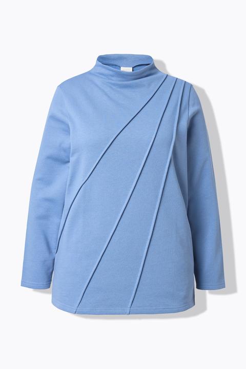 Produktbild Ulla Popken Sweatshirt, Ziernähte, Stehkragen, Langarm (42)