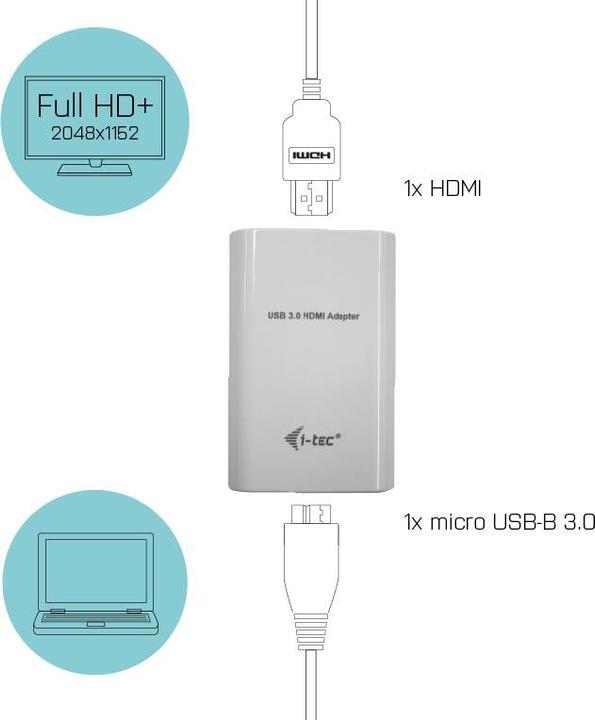 Produktbild i-tec Display Adapter (HDMI, 5.40 cm)