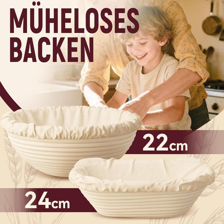 Produktbild Brotbackset mit Gärkorb und Sauerteig Starterset