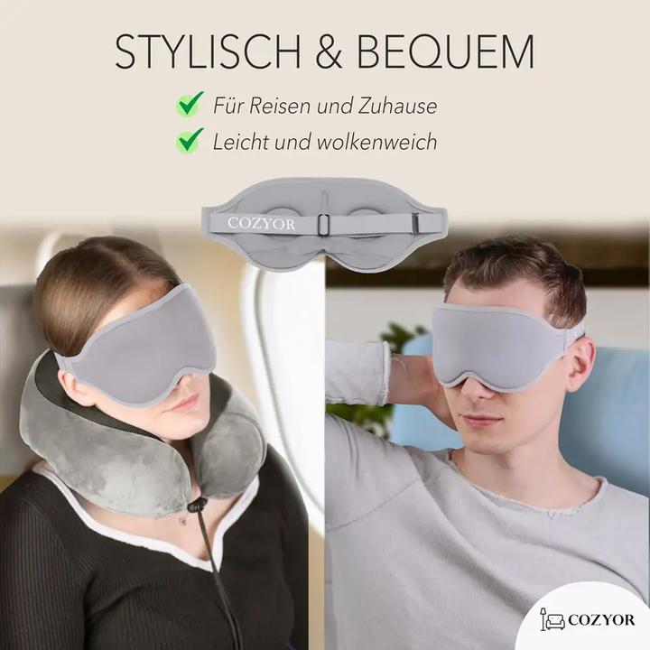 Immagine prodotto Cozyor Maschera per dormire e tappi per le orecchie (Maschera sonno)