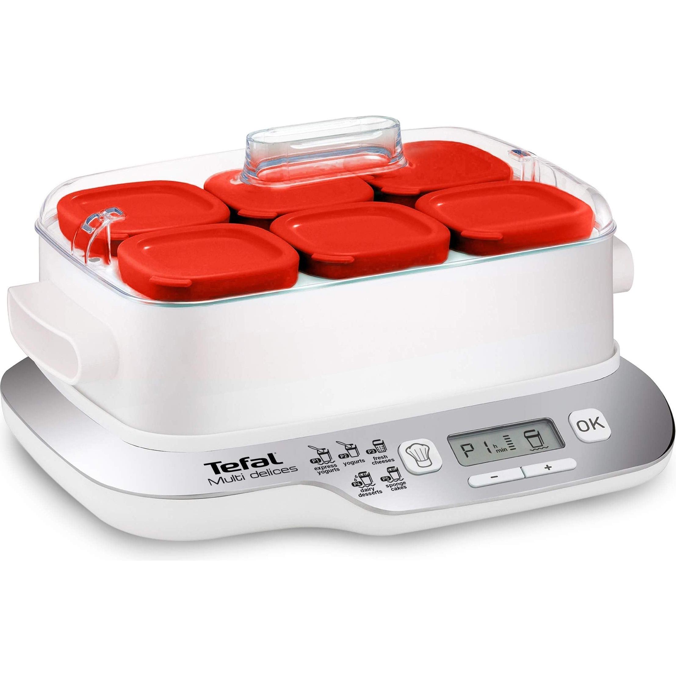 Tefal Multidelices Express, Fun Kitchen, Rot, Weiss