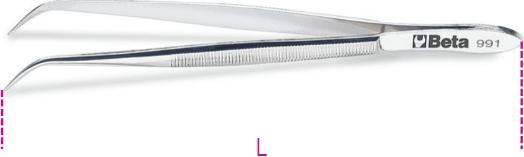 Beta Tools Beta 009910001 991 130 Pincette, mâchoires courbes étroites 130 L mm