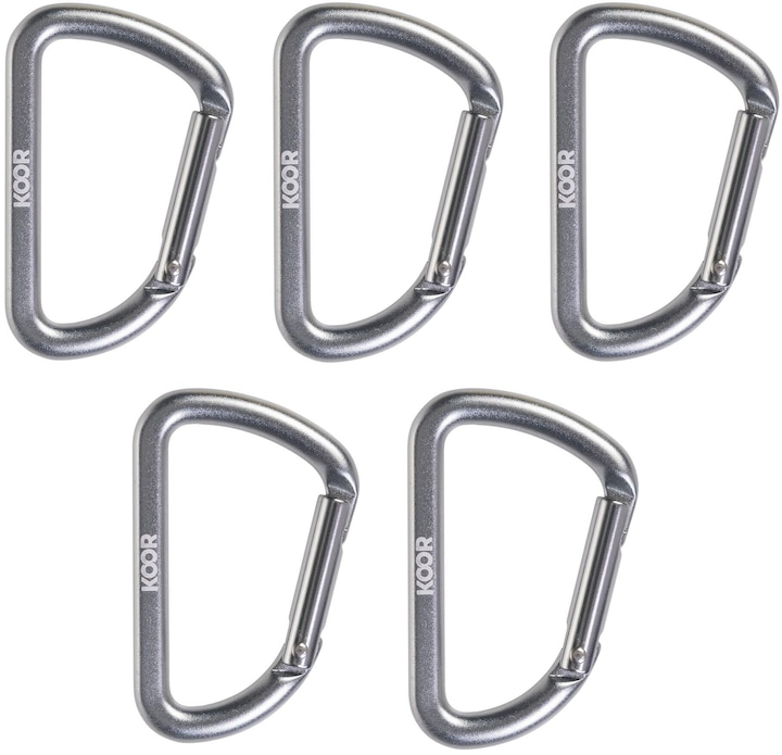 Image du produit Koor Mousqueton Scatto, argent, 5 pièces