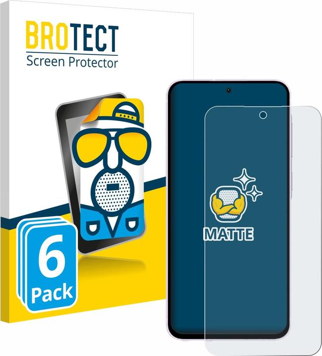 Produktbild BROTECT Entspiegelungsfolie Displayschutz Displayschutzfolie Folie Matt (6 Stk., Samsung Galaxy A56 5G)
