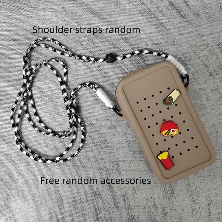 Immagine prodotto Only-Bags.Store Borsa portacellulare chic in silicone a forma di biscotto con tracolla staccabile - leggera