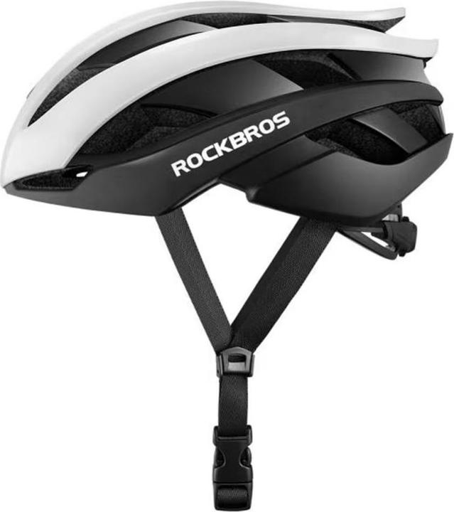 Rockbros 10110004001 bicycle helmet, size L - white and black (58 - 61 cm)