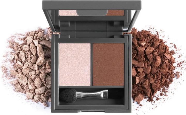 Actual product image Alix Avien Duo Eyeshadow - Power of Pearls & Creamy Brown (BROWN-POWDER)