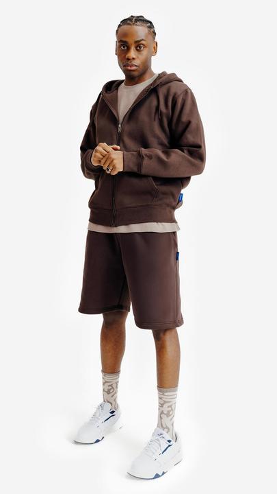 Image du produit Decathlon Sweat zippé mixte, Elementals, marron (XS)