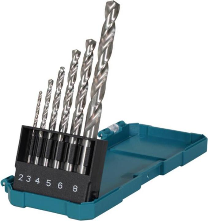 Immagine prodotto Makita D-78346 Set di punte per metallo HSS-GS, 6 pezzi (2,0 - 8,0 mm)