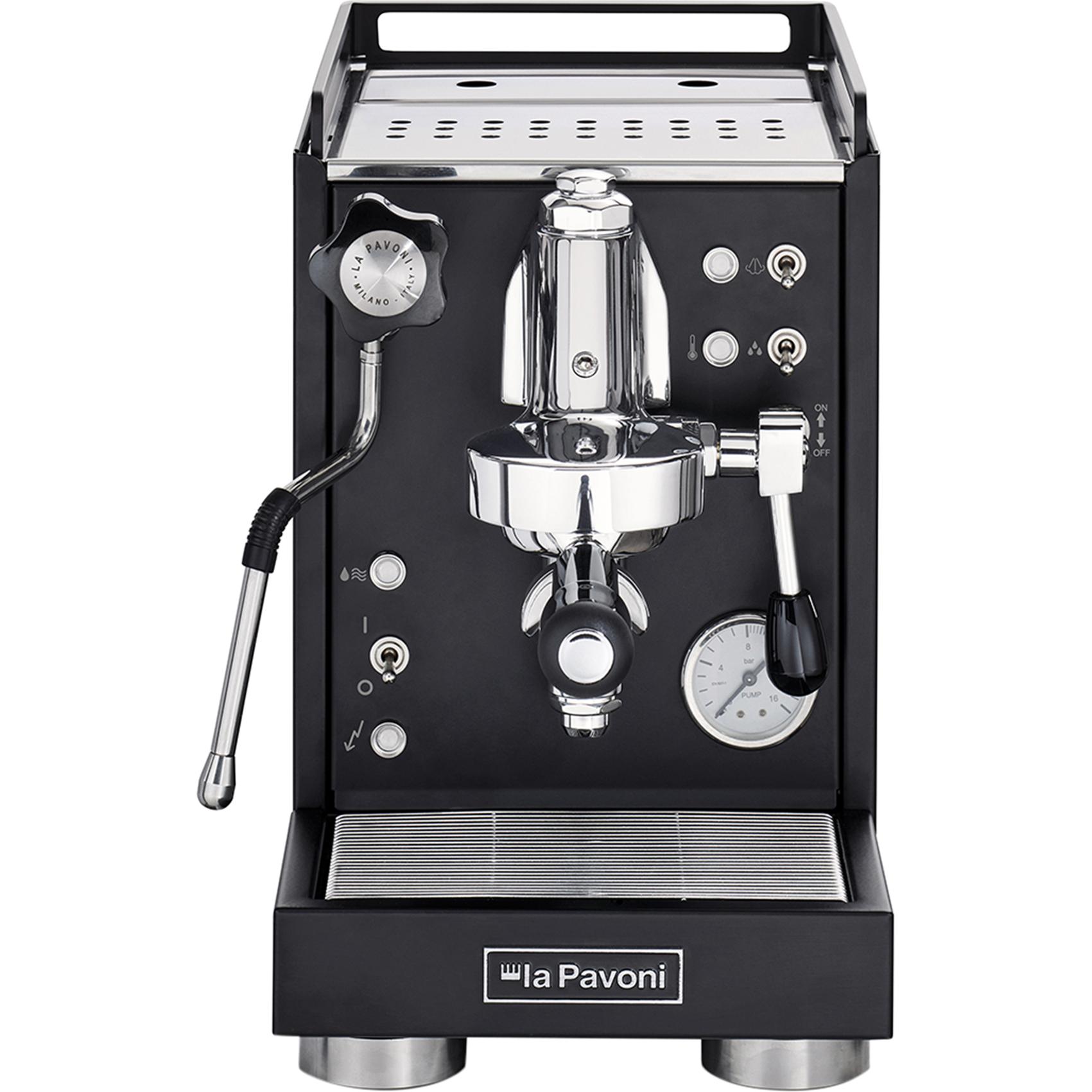 La Pavoni Mini Cellini Nera, Siebträgermaschine, Schwarz