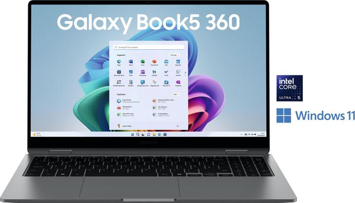 Actual product image Samsung Galaxy Book5 360 (15.60", 512 GB, 16 GB, DE)