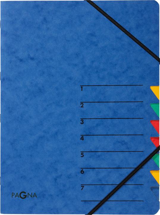 Actual product image Pagna Document folder Easy, DIN A4, elastic closure, 7 pieces (A4, 5x)