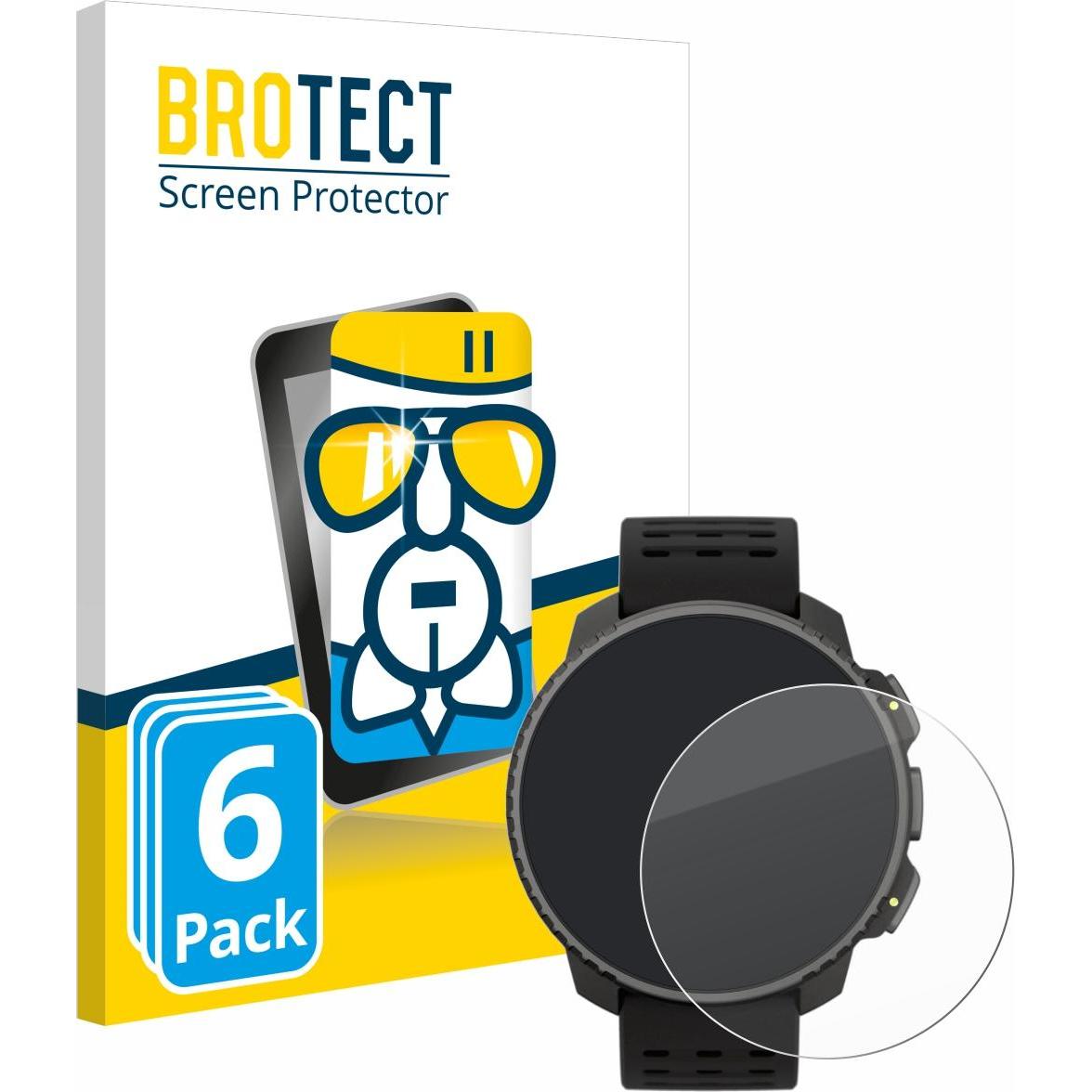 BROTECT AirGlass Panzerglasfolie, Smartwatch Schutzfolie, Transparent