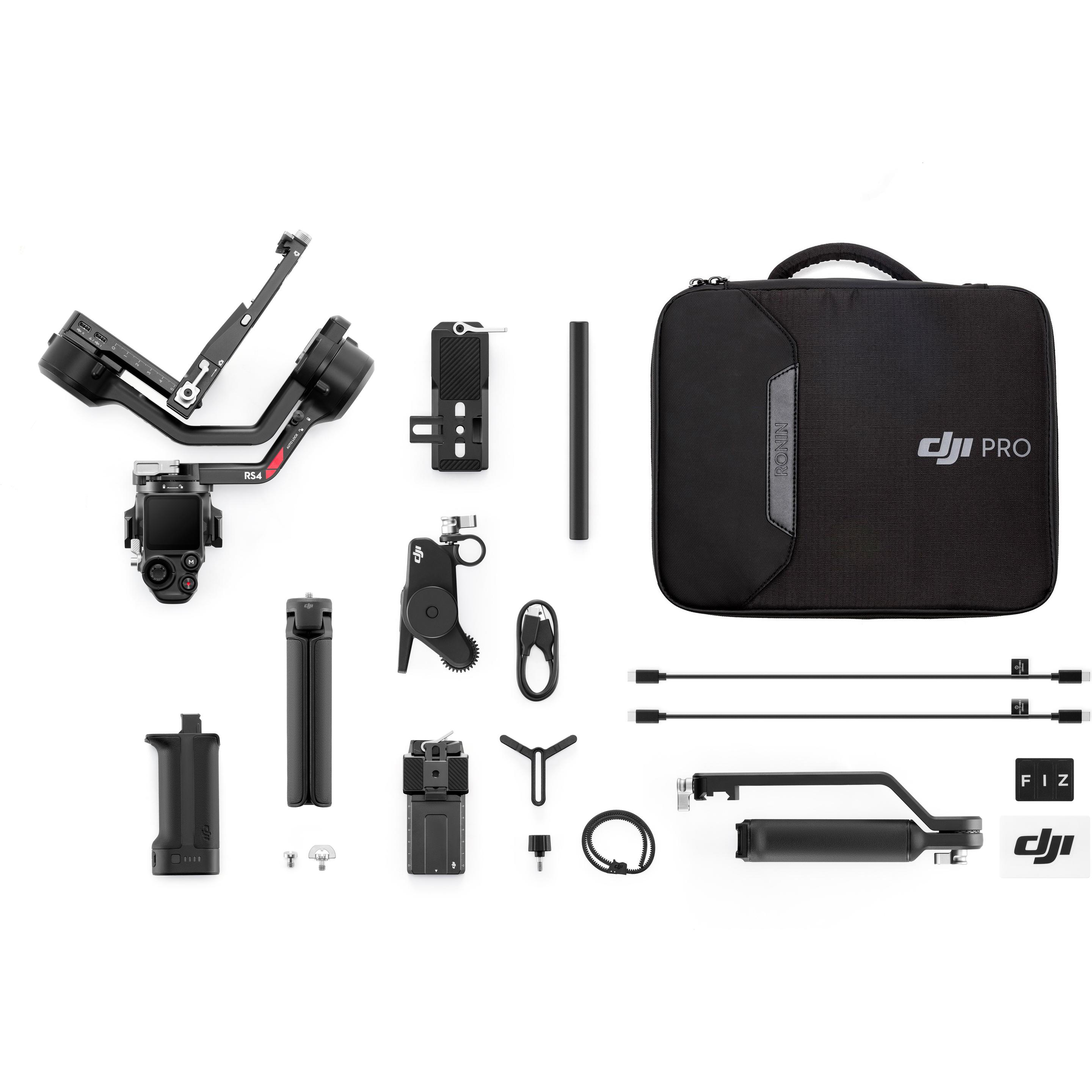 DJI RS 4 Combo (Systemkamera, Spiegelreflexkamera, 3 kg), Gimbal, Schwarz