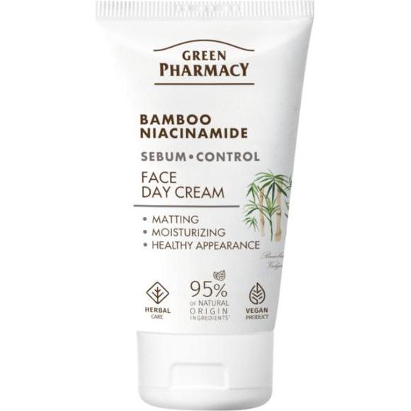 Schubiger, Crema viso, Green Pharmacy Bomboo Niacinamide Krem do twarzy na dzień z bambusem i niacynamidem 50ml (50 ml, Crema da giorno)