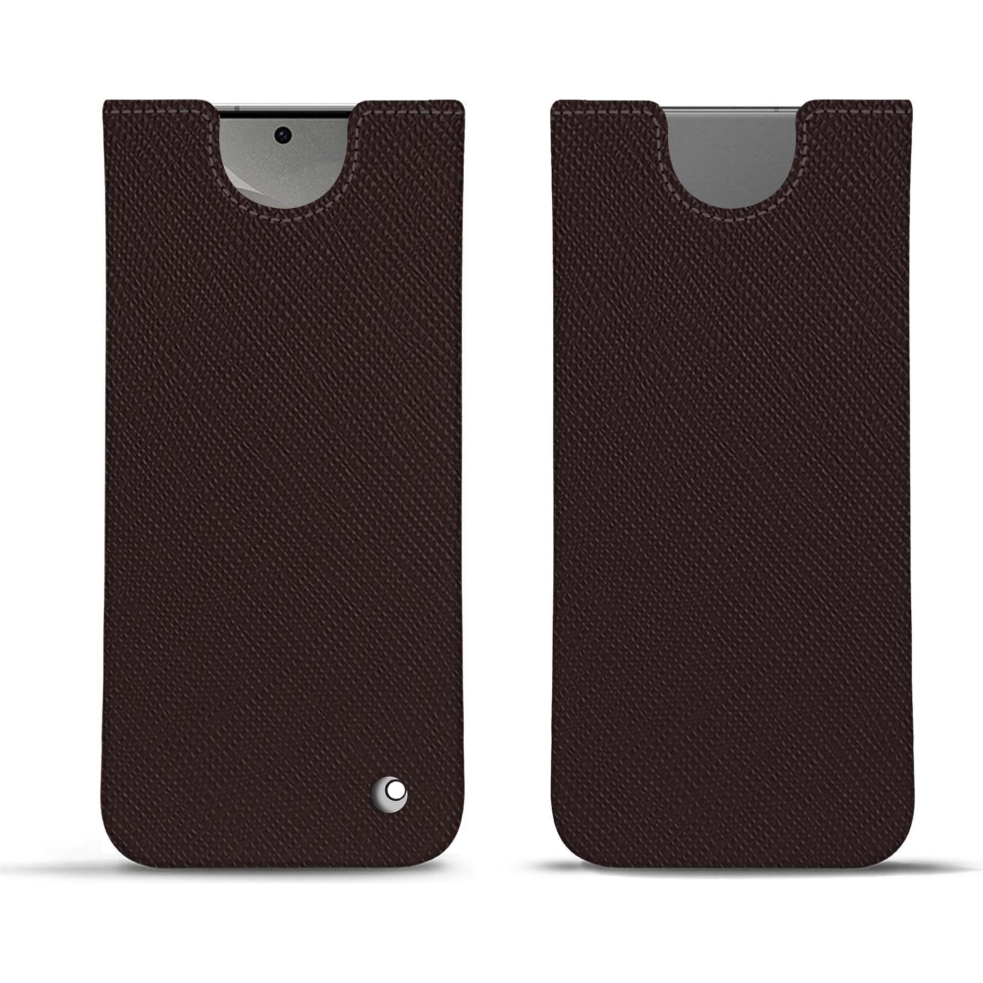 Noreve Lederschutzhülle (Samsung Galaxy S24), Smartphone Hülle, Braun