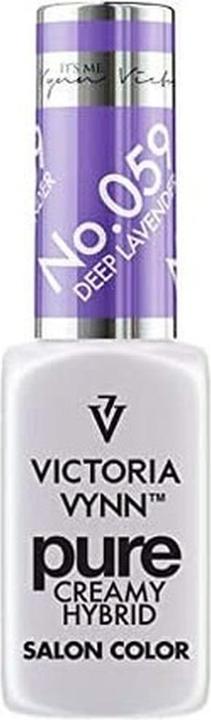 Actual product image Visconti Di Modrone Victoria Vynn Pure Creamy Hybrid No. 059 Deep Lavender (Violet, Gel-Effect Nail Polish)