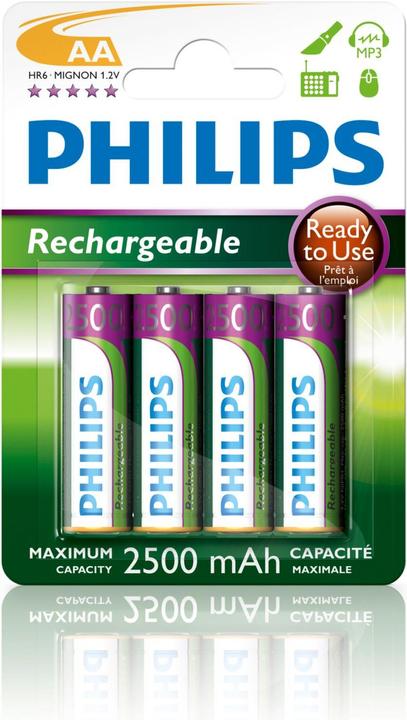Produktbild ProPlus Rechargeable (4 Stk., AA, 2500 mAh)