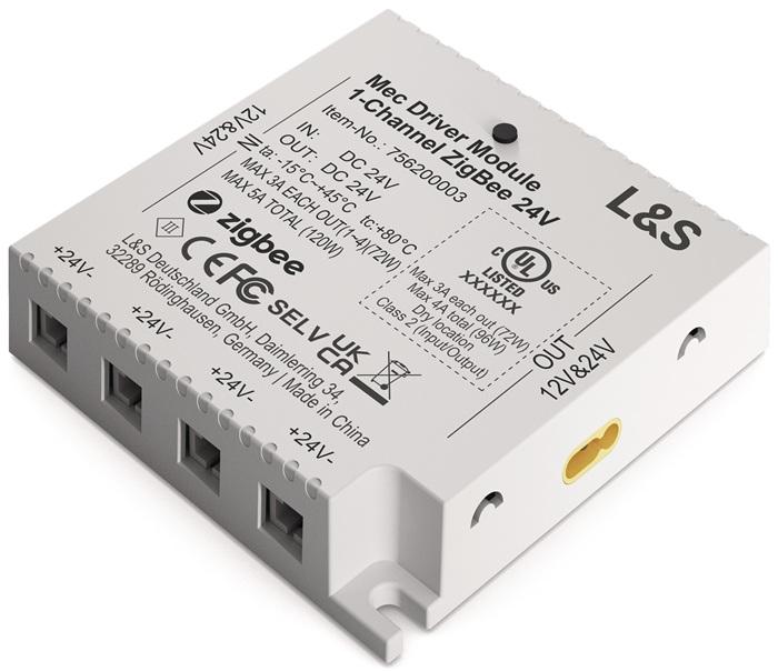 L&S Mec Modul 1 Kan. 24V, Zigbee Mono+Emotig-