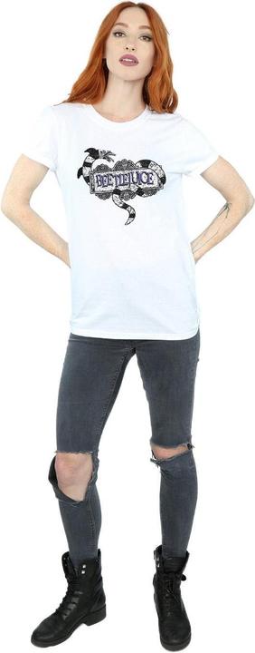 Produktbild Beetlejuice Sandwurm Logo Baumwolle Boyfriend TShirt (3XL)