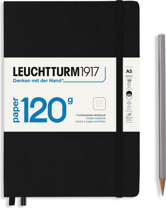 Leuchtturm1917 Edizione media (A5, Punteggiato, Copertina rigida)