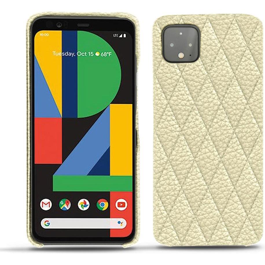 Thumbnail - Noreve Lederschutzhülle (Google Pixel 4), Smartphone Hülle, Weiss