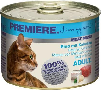 Actual product image Premiere Cat Adult Meat Menu Beef & Cod (Adult, 200 g)
