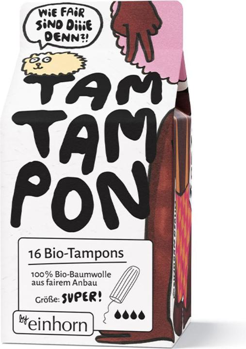 Actual product image Einhorn Condoms Bio-TamTampon Super 2022 (16 x)