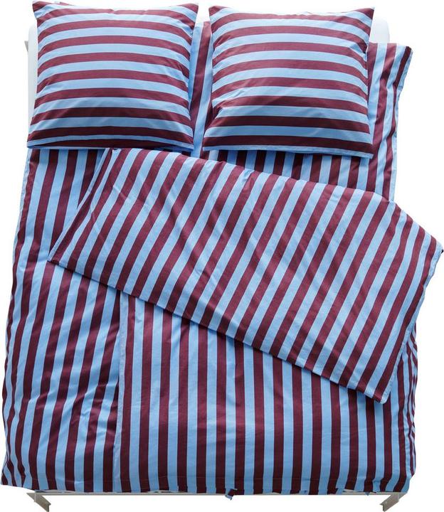 Actual product image HAY Duvet cover??T?? dark red striped (Duvet cover, 160 x 210 cm)
