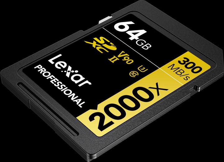 Produktbild Lexar Professional 2000x (64 GB, SDXC, U3, UHS-II)