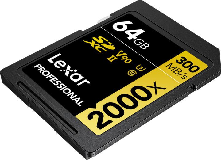Produktbild Lexar Professional 2000x (64 GB, SDXC, U3, UHS-II)
