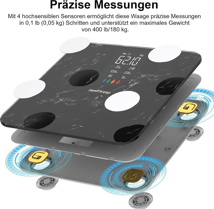 Immagine prodotto Healthkeep Körperfettwaage (180 kg)
