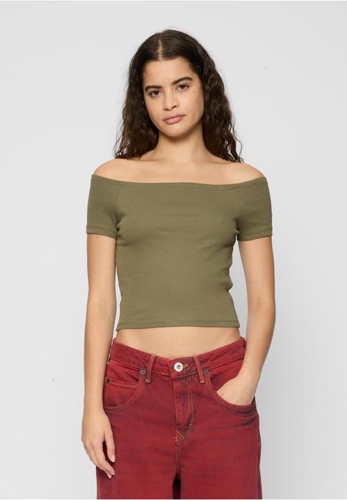 Produktbild Urban Classics Ladies Off Shoulder Rib Tee 2-Pack (L)