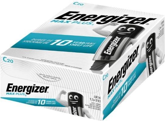 Image du produit Energizer Max Plus C, LR14/E93/AM2/Baby (20 pcs, C, 8000 mAh)