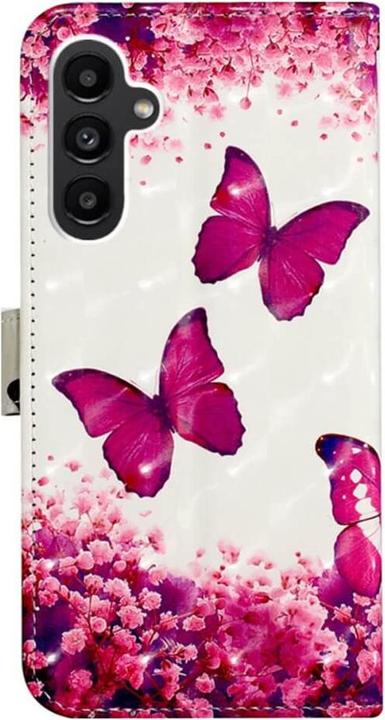 Actual product image Cover-Discount Galaxy A34 - Case glitter effect butterflies pink (Samsung Galaxy A34 5G)